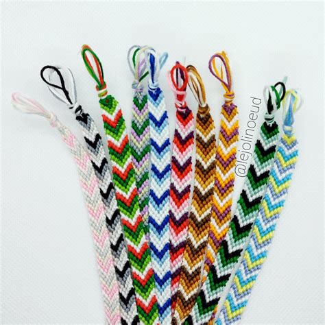 Brazilian Bracelets Pattern Chevrons Friendship Bracelets Etsy