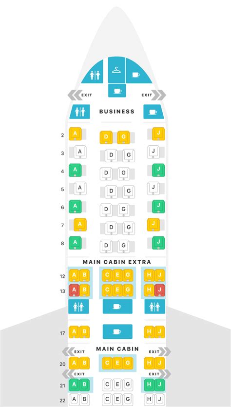 American Airlines Airplane Seating Chart Map Worksheets