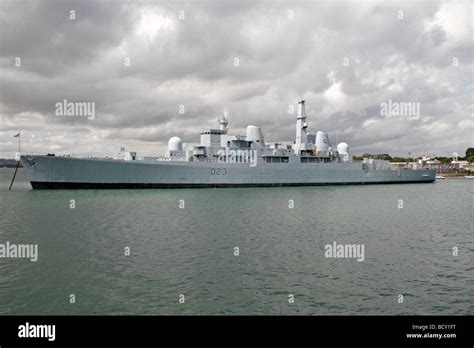 Hms Bristol D23 The Only Type 82 Destroyer Of The Royal Navy Moored