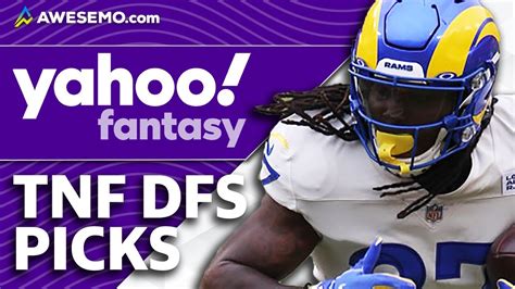 Yahoo Daily Fantasy Football Picks Week 5 Thursday Night Football