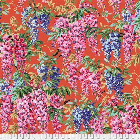 PHILIP JACOBS Wisteria Red The Fabric Contessa