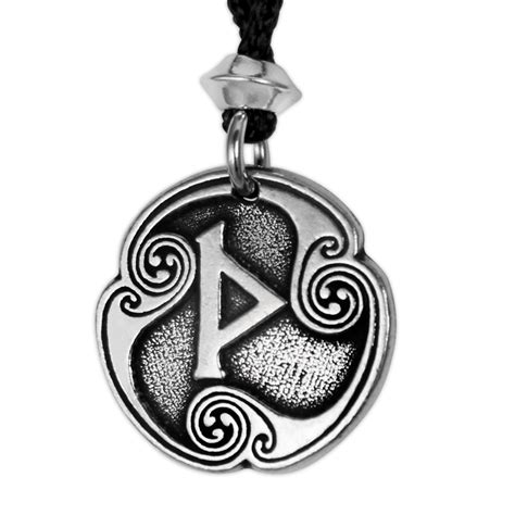 Thurisaz Pendant Thurs Rune of Thor Necklace Norse Viking Jewelry