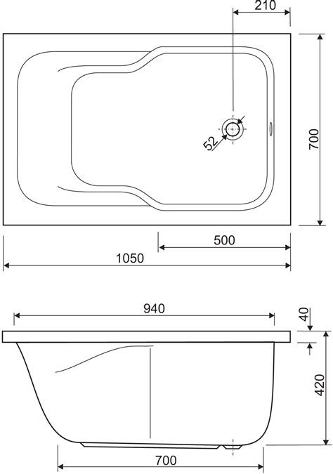 KADA KORANA 105X70 UN AQUAESTIL SR 1505 Kuhinje I Kupatila Po M