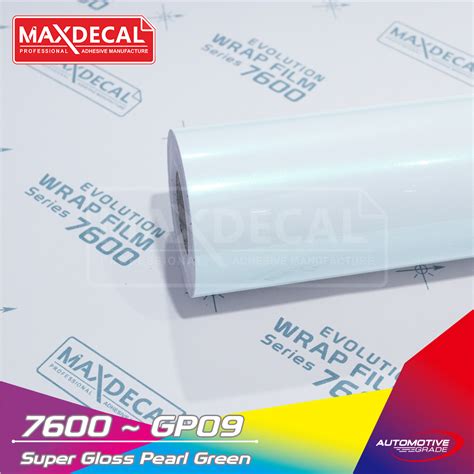 Maxdecal Gp Super Gloss Pearl Green Dunia Warna Stiker