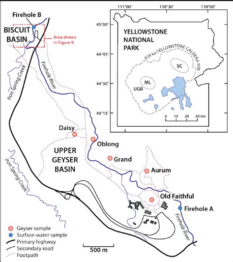 Yellowstone Upper Geyser Basin Map | Draw A Topographic Map