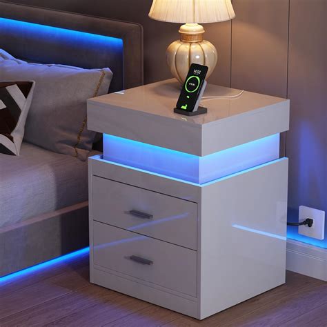 Amazon ChooChoo LED Nightstand With Charging Station Smart Night