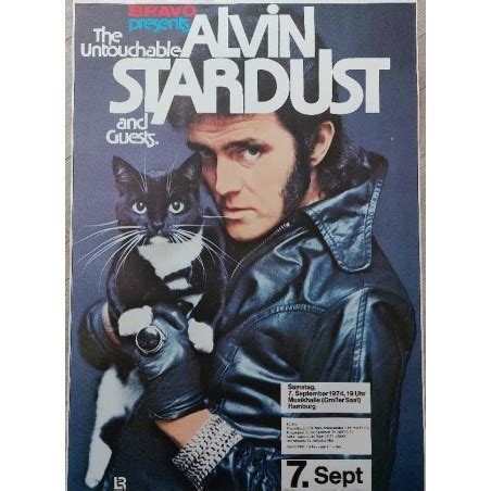 Alvin Stardust 1974 German Concert Poster By Gunther Kieser