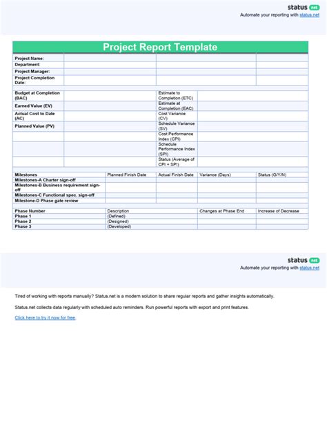 general project report