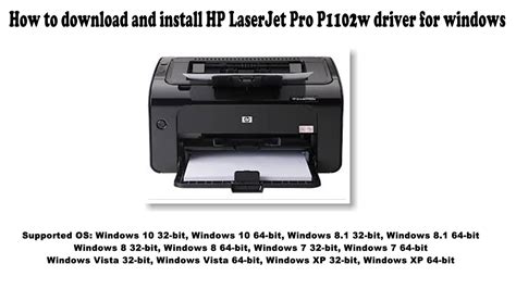 1 How To Download And Install Hp Laserjet Pro P1102w Driver Windows 10 8 1 8 7 Vista Xp