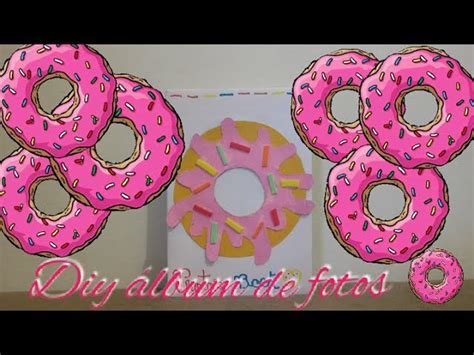 DIY Como fazer álbum de fotos de Donuts