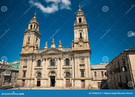 Cathedral of Lugo in Galicia Stock Photo - Image of catholic, romanesque: 23902510