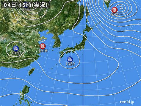 過去の実況天気図2017年02月04日 日本気象協会 Tenkijp