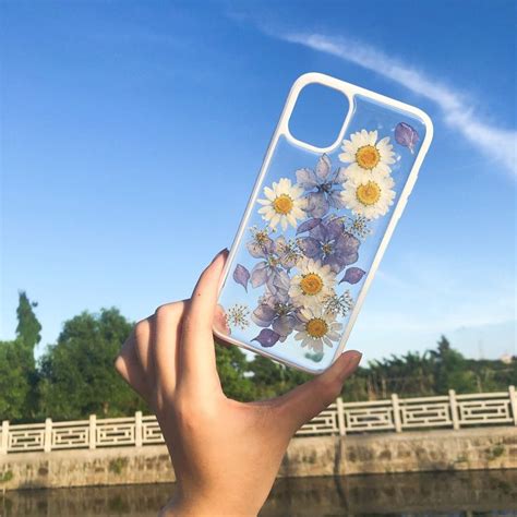 High Quality Pressed Real Dried Flower Iphone 13 Pro Max Etsy In 2022