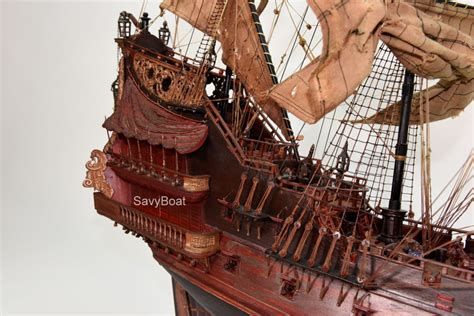 QUEEN ANNE'S REVENGE Handcrafted Wooden Model Ship | SavyBoat