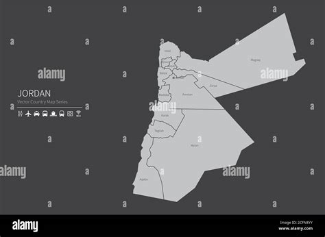 Jordanien karte Fotos und Bildmaterial in hoher Auflösung Alamy