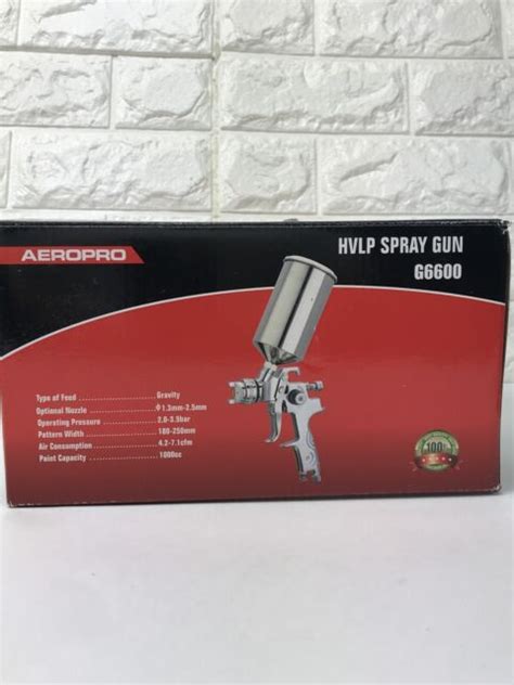 Aeropro Hvlp Spray Gun Silver G6600 Ebay