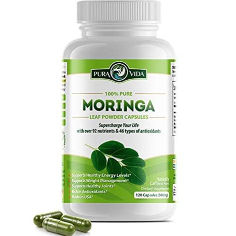 Pre Order Moringa Capsules By Pura Vida Moringa Organic Moringa