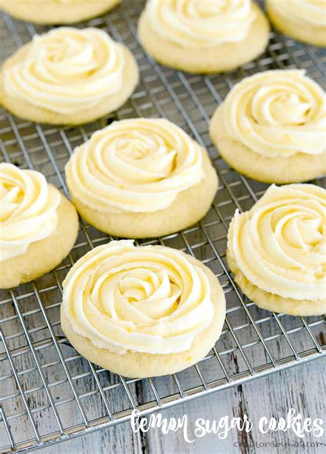 Lemon Sugar Cookies With Lemon Frosting Creations By Kara