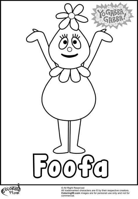 Yo Gabba Gabba Coloring Pages