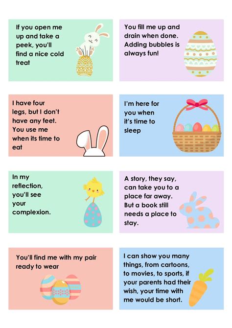 Easter Scavenger Hunt Poem