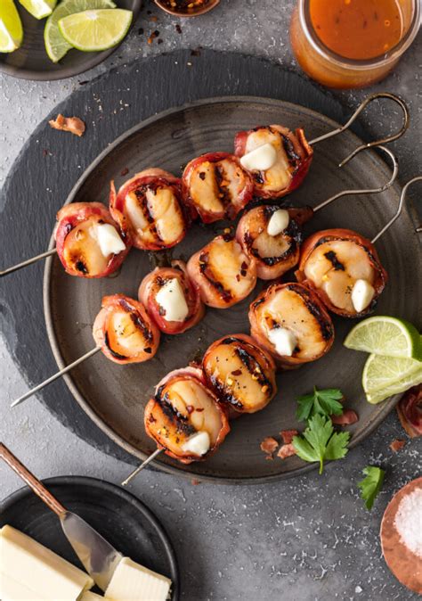 Danish Creamery Grilled Bacon Wrapped Scallops