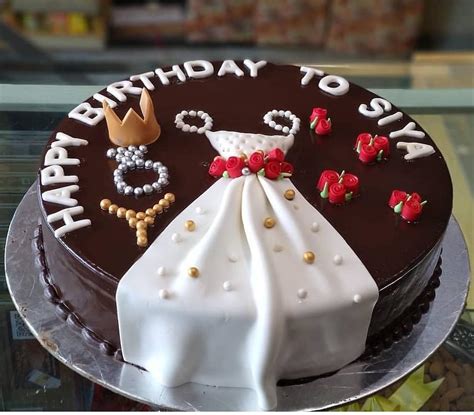 Chocolate Cake for Girl (1Kg) - Cake Connection| Online Cake | Fruits | Flowers and gifts delivery