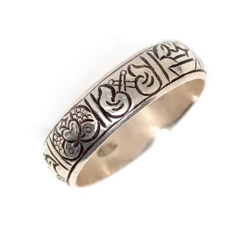 Ashtamangala Nepalese Silver Ring Siesta Uk