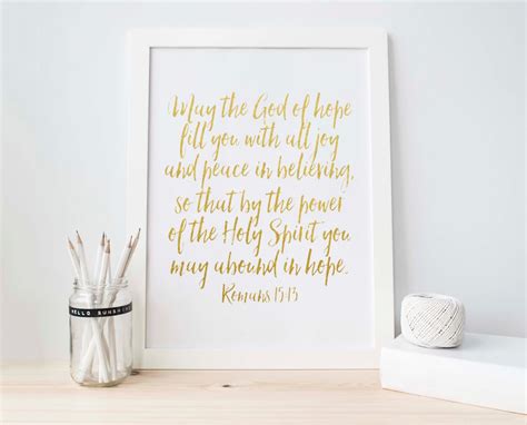 Romans 1513 Bible Verse Printable Christian Verse