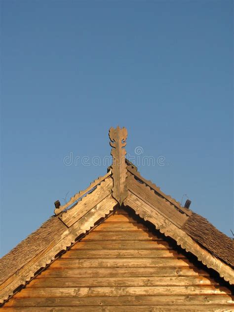 Detalle Del Tejado De La Casa En El Delta De Danubio Imagen De Archivo