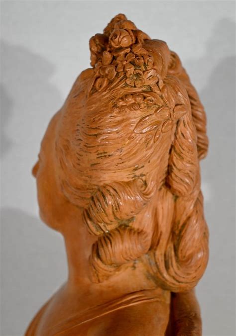 F Lix Lecomte Bust Of Marie Antoinette S Terracotta For Sale At