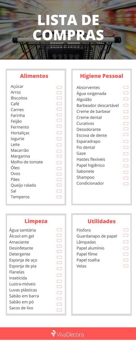 Lista De Compras Dicas Para Fazer A Sua Sugest O De Lista