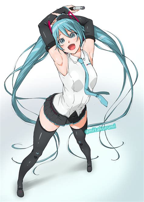 みたくるみSkeb受付お休み中 ω on Twitter 初音ミク描いたので貼っておきますね ω 誕生祭には大遅刻