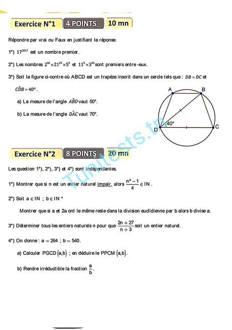 Devoir De Contr Le N