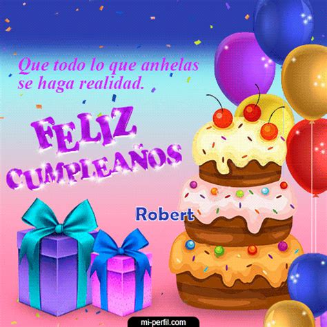 Feliz Cumpleaños X Robert Tarjetas Online