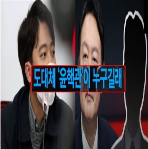 윤핵관은 누구 이준석 실명 거론 했다 장성민·장제원·권성동중 정체는 뜻