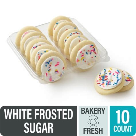 Bakery Fresh White Frosted Sugar Cookies, 10 count / 13.5 ounces - Kroger