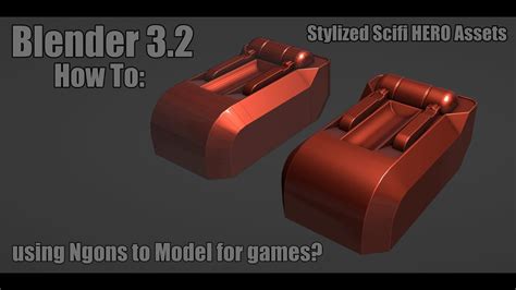 Blender 3 2 How To Use Ngons To Properly Model Scifi Hero Assets For