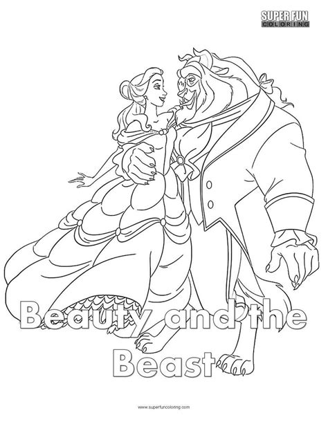 Beauty And The Beast Coloring Page Super Fun Coloring