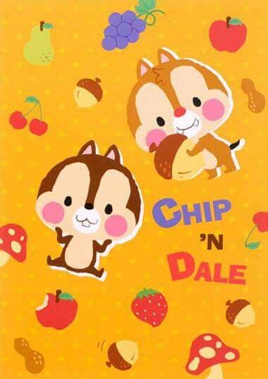 The Chip N Dale Book Is On Display In Front Of An Orange Background