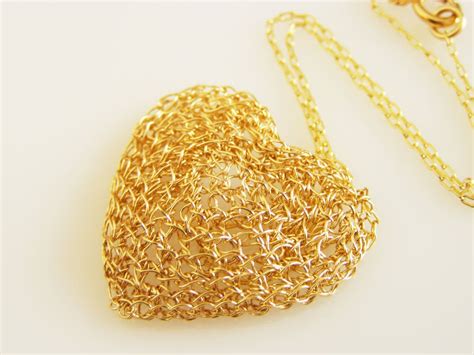 Gold Heart Necklace Valentine Day T Heart Shaped Necklace Heart Pendant Necklace Gold