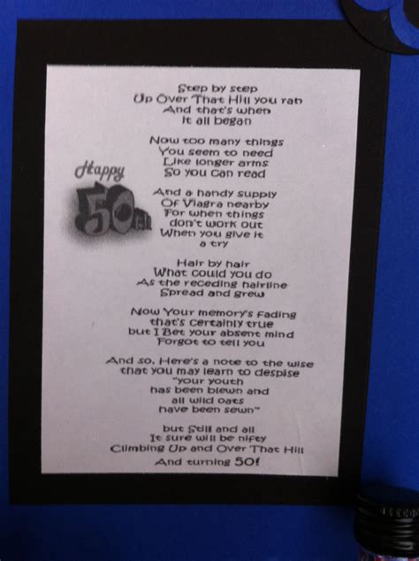 Poem for 50th Birthday Celebration