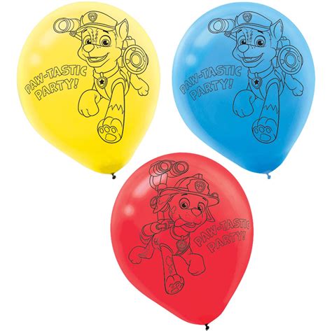 Ballons En Latex Pour Fête Danniversaire Patpatrouille Aventures Paq