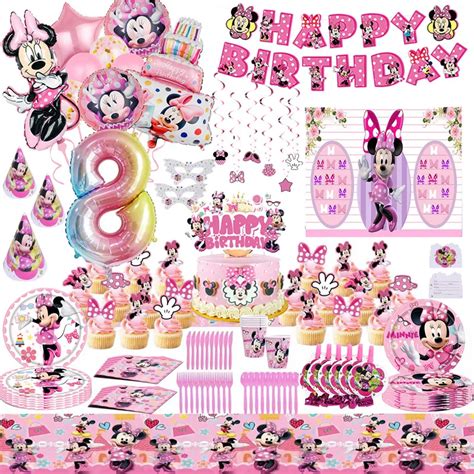 Disney Pink Minnie Mouse Decora Es De Festa De Anivers Rio Lou A