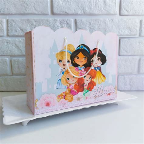 10 Sacola Personalizadas Princesas Da Disney Cute Elo7