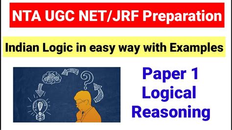 Indian Logic NTA UGC NET Paper 1 NTA NET Indian Logic Unit 6 Logical