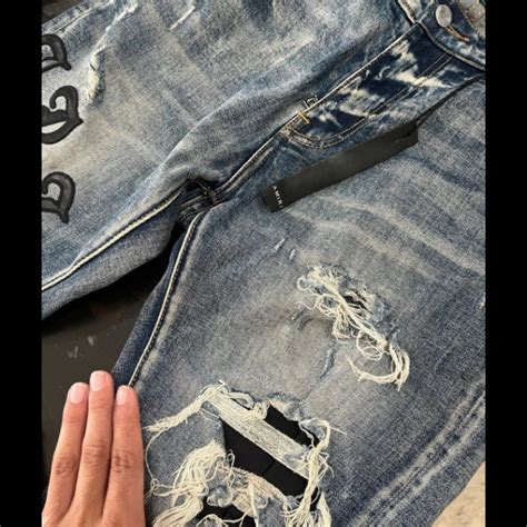 Amiri Jeans Size 32 Amiri Jeans Old English These Depop