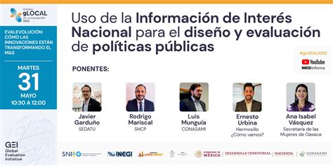 Inegi Informa On Twitter En La Semana De La Evaluaci N Glocal