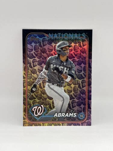 Topps Series Cj Abrams Easter Eggs Parallel Washington