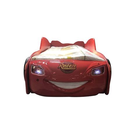 Lightning McQueen Racing Twin Car Bed with Mattress