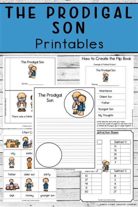 The Prodigal Son Printables Simple Living Creative Learning